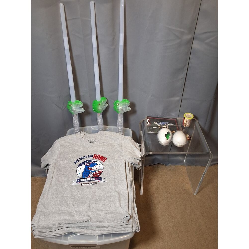 Kids Dinosaur T-Shirt and Toy Party Theme Bundle Souvenirs
